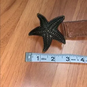 NWT Lucky Brand Jeans Starfish Buckle Leather Belt Lucky Brand Women main image 3